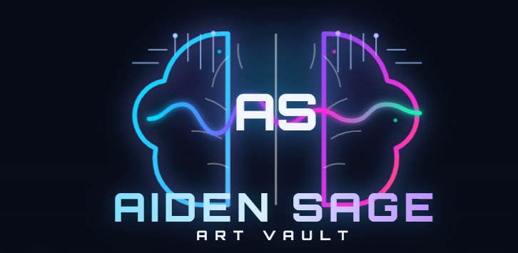 Aiden Sage AI brain digital consciousness artwork